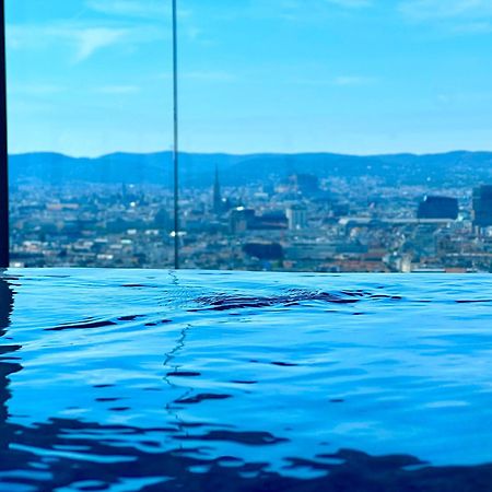 Panorama Sky Apartment I Rooftop Pool I Metro Station Vídeň Exteriér fotografie