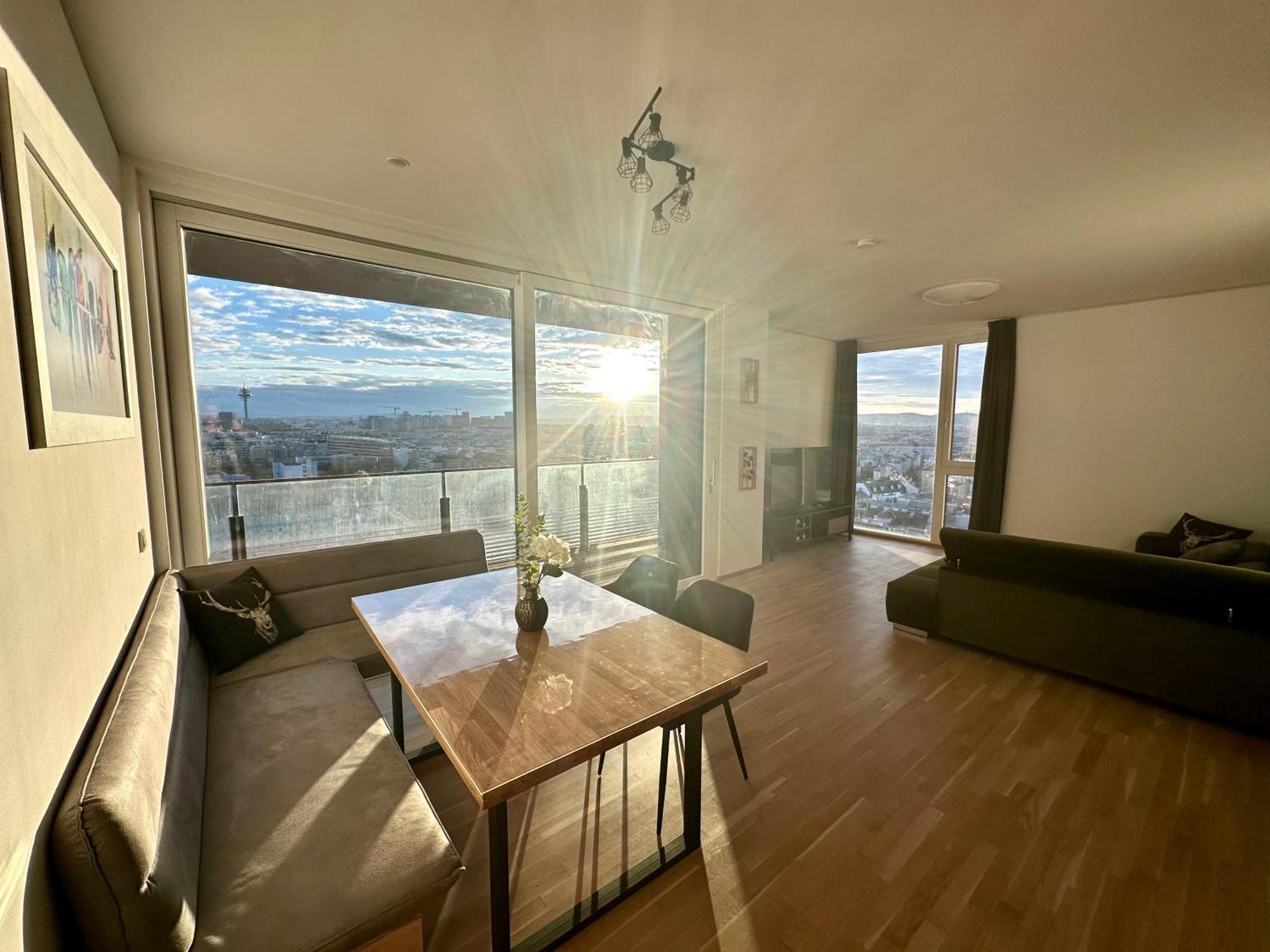 Panorama Sky Apartment I Rooftop Pool I Metro Station Vídeň Exteriér fotografie